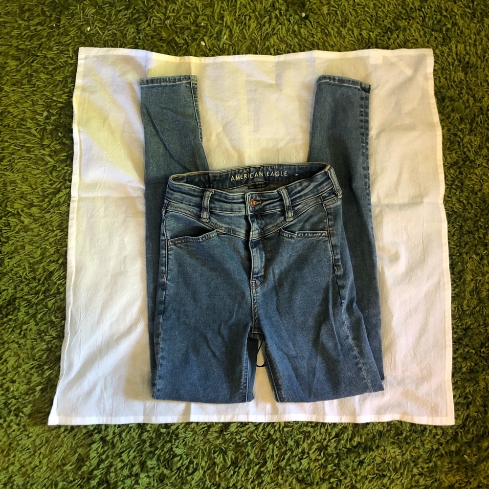 American Eagle Corset-top Skinny Jeans